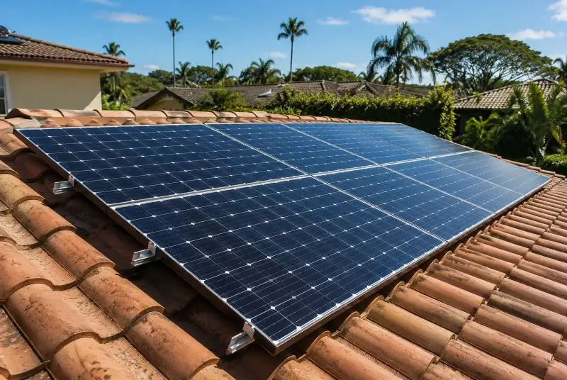 Installation de panneaux solaires à Champfromier